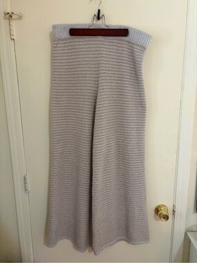 Pink Republic Light Gray Wide-Leg Knit Pants